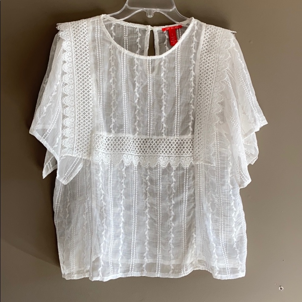 Chelsea & Violet Lace Top Size Junior L